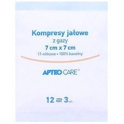 STERILNÉ PLYNOVÉ KOMPRESY 7X7CM 3KS (APTEO)