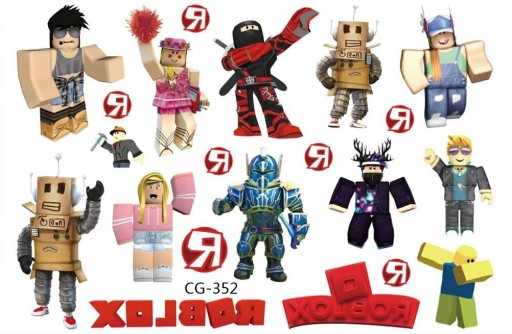 Umývateľné tetovanie pre deti ROBLOX CG352