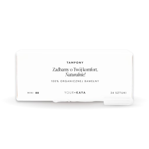 Vaše tampóny z bio bavlny KAYA Mini 24 ks
