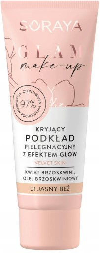 Soraya Glam Make Up Covering Face Foundation Glow Effect 01 Svetlo béžová