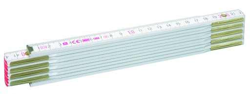 Drevené meracie pásmo 2 metre skladacie UNIA buk