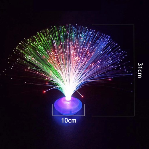 UFO FIBER OPTIC LAMP meniace farby LED