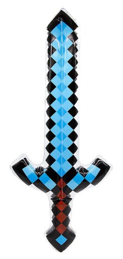 MINECRAFT BLUE MEČ NAFUKOVACÍ 60cm