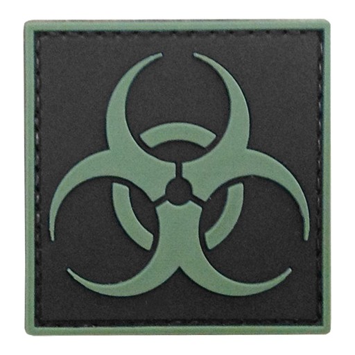3D SYMBOL BIOHAZARD VELCRO GFC NÁŠIVKA