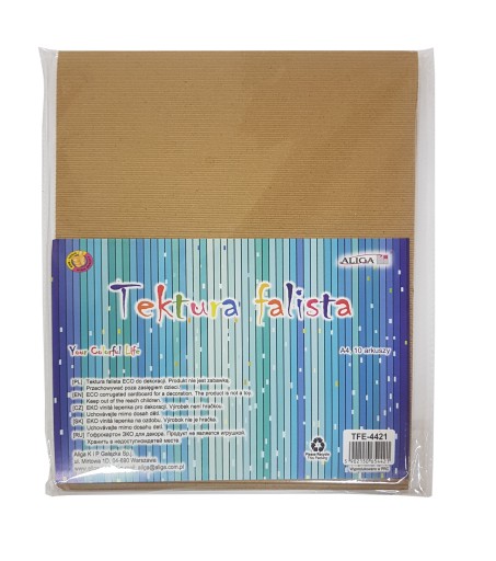 EKO A4 vlnitá lepenka Aliga 10 listov 1 g/m²
