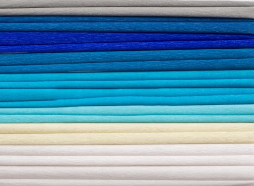 Hodvábny papier Happy Color CRIPPED v tóne BLUE MIX 10 kusov