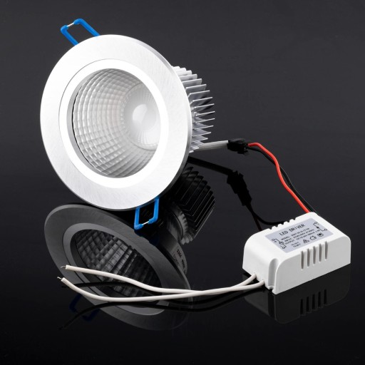 Stropné svietidlo, zapustený LED panel DOWNLIGHT 7W