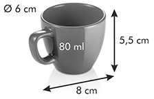 ESPRESSO ŠÁLKA CREMA SHINE TESCOMA MODRÁ