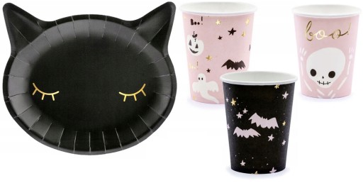 Stolová súprava HALLOWEEN s taniermi a šálkami