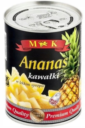 MK Ananásové plátky v sirupe light 565 g