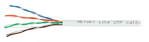 NETSET U/UTP 5e lite vnútorný kábel TWISTED PAIR 1m