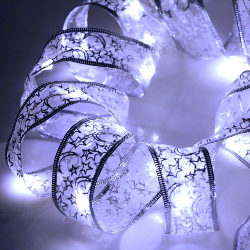 LED STUHA DEKORATÍVNE SVETLÁ DO INTERIÉROV 5,35M 50LED STUDENÁ BIELA