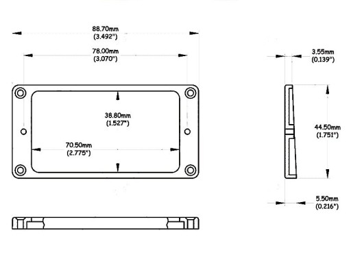 Šikmý, nízky rám US VPARTS HR-20F (CRE)