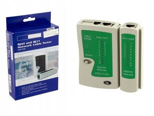 SIEŤOVÝ TESTER PRE SIEŤOVÉ KÁBLE RJ45 RJ12