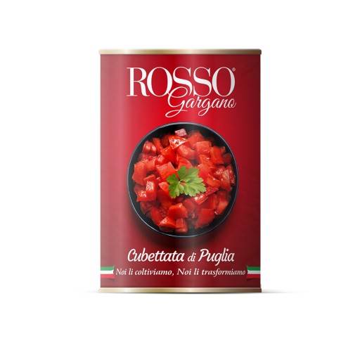 Paradajky Rosso Gargano Pelati kocky 400g