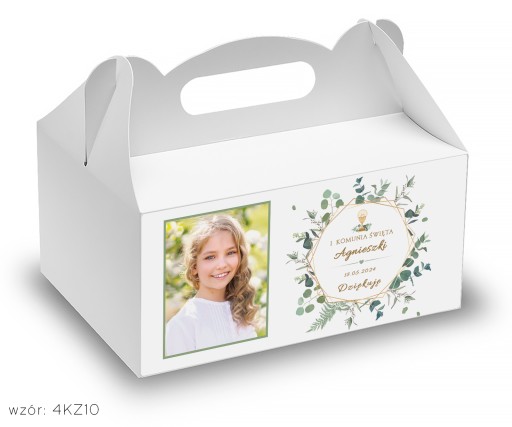 prijímacie koláčové boxy Sväté prijímanie +personalizácia s fotkou dieťaťa