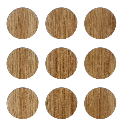 Samolepiaci obal na nábytok Dub fi20mm 9 kusov