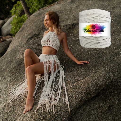 Prírodná bavlnená šnúra Macrame 100m 5mm