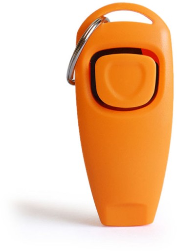 Tréningový CLICKER s píšťalkou na psa, mix farieb CLICKER TRAINING WISTLE