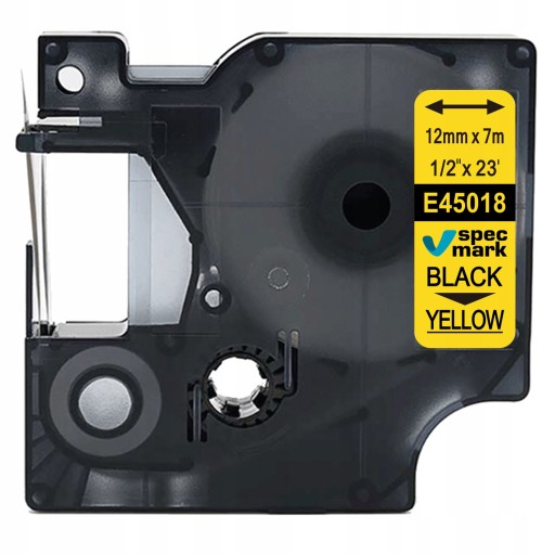 Páska pre DYMO D1 45018 12mm/7m žltá/čierna