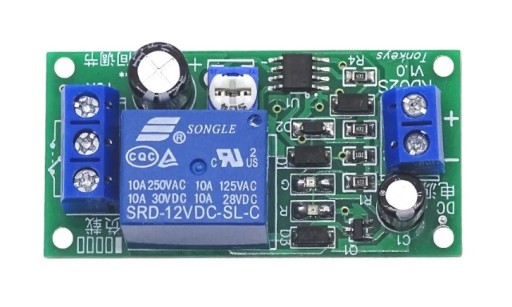 ČASOVÝ MODUL S 10A RELAYOVÝM ONESKORENÍM 0-60 sekúnd