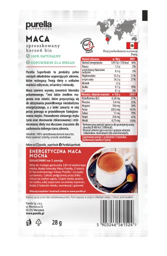 PURELLA SUPERFOODS Maca koreň BIO 28 g