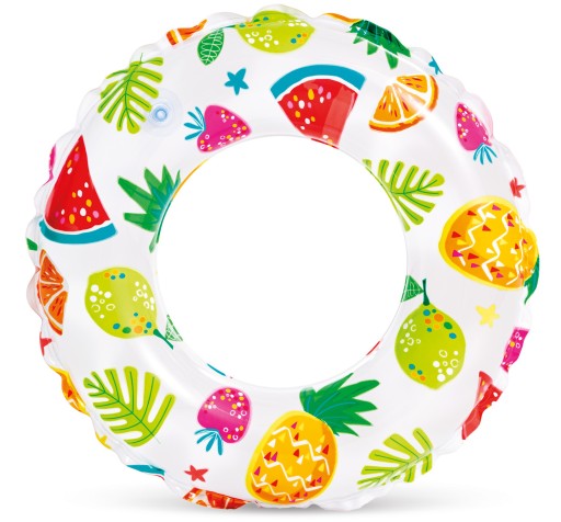 Nafukovací kruh na plávanie plážový kruh pre deti 51 cm INTEX 59230 FRUIT