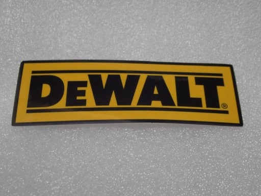 DEWALT NÁLEPKA DEWALT DE WALT NÁRADIE NÁRADIE 10,4 x 3,6 cm