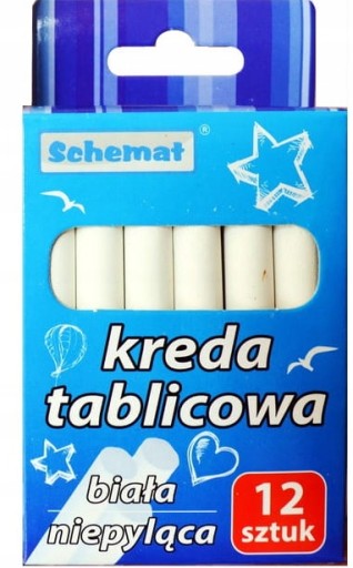TABUĽOVÁ KRIEDA - BIELA - 12 ks TR-21156