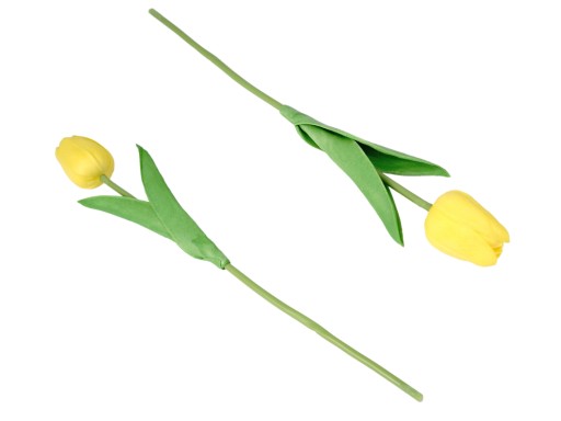 SILIKÓNOVÝ TULIPÁN AKO ŽIVÝ UMELÝ GUMOVÝ KVET PRE ŽLTÉ UMENIE