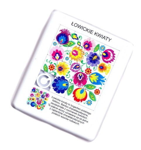 Ľudové puzzle Łowicz kvety