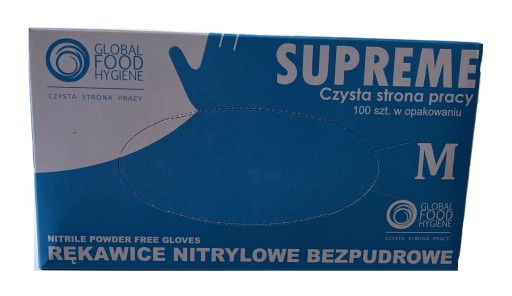 NITRILOVÉ RUKAVICE NITRILOVÉ RUKAVICE BEZ PRÁŠKU VEĽMI PEVNÉ MODRÉ 100 KS. M