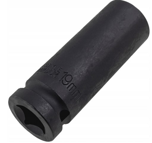 NÁRAZOVÁ ZÁSUVKA DLHÁ 19 MM PRE KOLESÁ S 1/2'' KĽÚČOM
