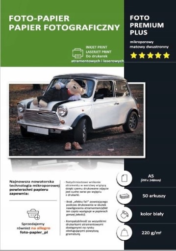 MATNÝ FOTOPAPIER A5 220 g/m2 50 ks