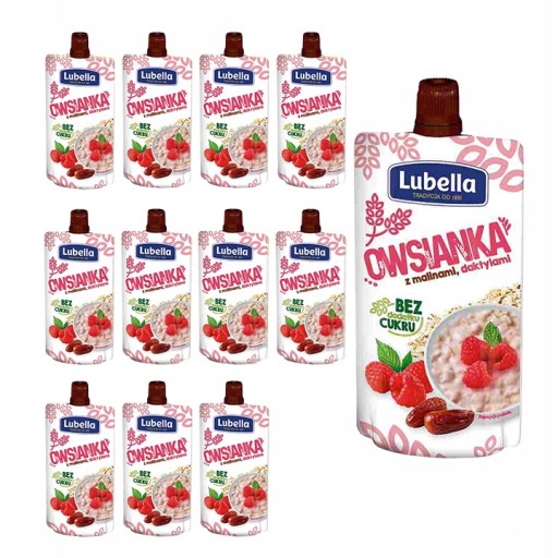 Lubella Ovsené vločky s malinami a datľami 100 g