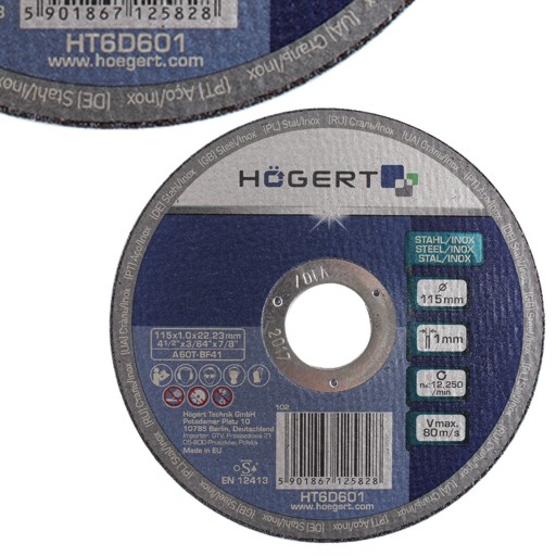 KORUNDOVÝ DISK NA KOV, INOX 115X1,0X22,23MM