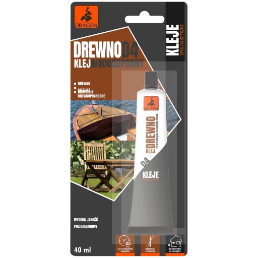 DRAGON Lepidlo na drevo D4 Vodeodolné 40ml