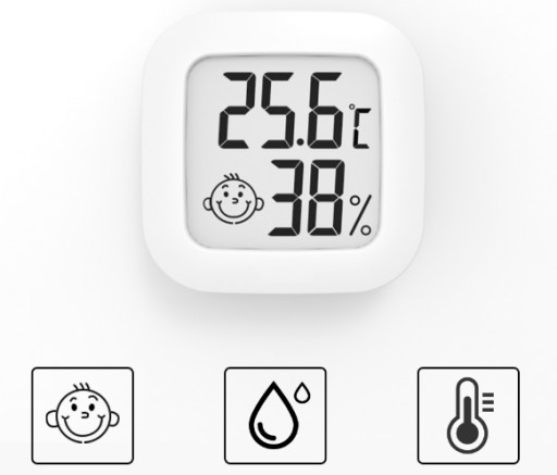 Meteostanica, digitálny izbový teplomer, vlhkomer