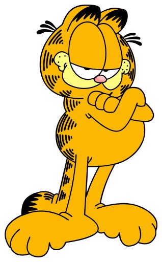 NÁLEPKA NA OKENNÉ SKLO ZRKADLO MAČKA GARFIELD KAT