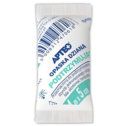Pletená podporná páska. APTEO CARE, 4 m x 5 cm 1 ks