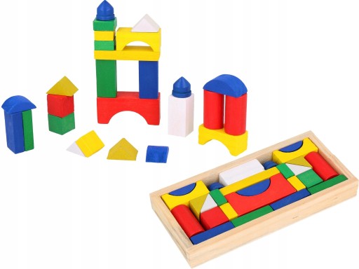 VZDELÁVACIE BLOKY DREVENÉ PUZZZLE 26 ks. V2