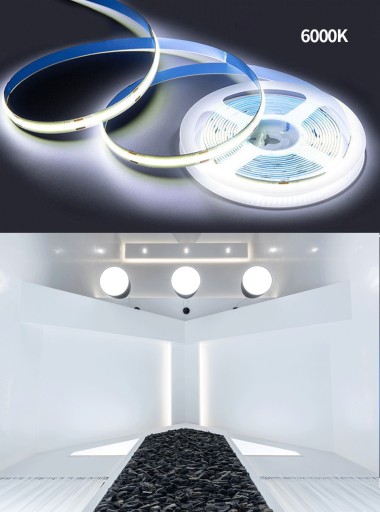 COB LED pás 12V 480 diód na meter Neon Cold 1 meter LED PRO line
