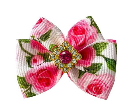 Glamour kvetinová mašľa 4,5 cm KGB002 Klip