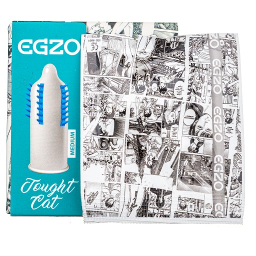 Exo Tought Cat kondóm s cvočkami 1 kus