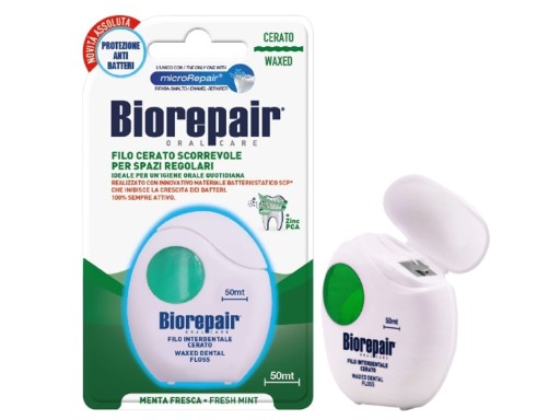Biorepair voskovaná dentálna niť 50m