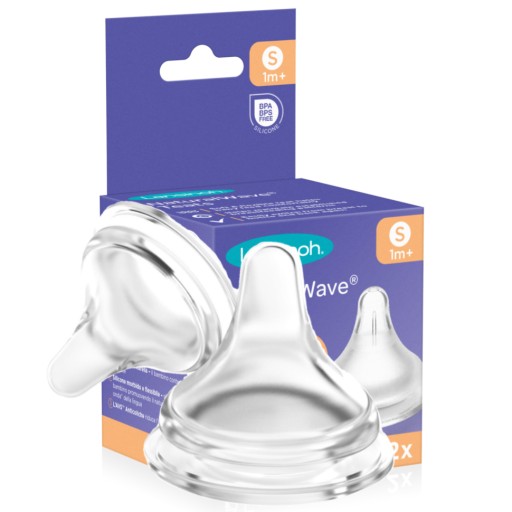 Lansinoh ANTI-COLIC cumlík na fľašu 2 kusy POMALÝ FLOW 1m+ S 2ks
