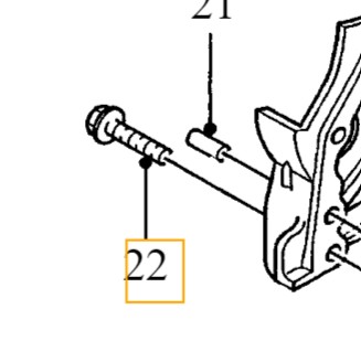 Originál skrutka VOLVO M7x41x44,25 2,0D OE 999318