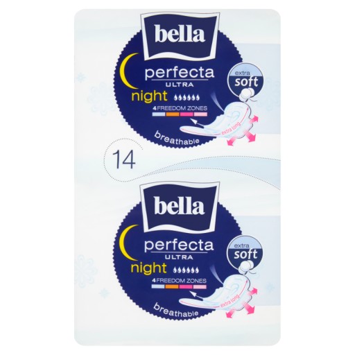 BELLA Perfecta Night Extra Soft hygienické vložky 14 ks