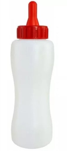 Vlhčená fľaša na kŕmenie jahniat, kozliatok, oviec a kôz, 500 ml