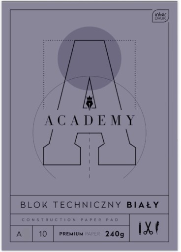Technický blok A4/10 Academy Interdruk 240G